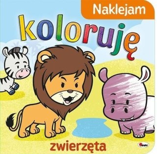 NAKLEJAM KOLORUJĘ ZWIERZĘTA AWM WYDAWNICTWO