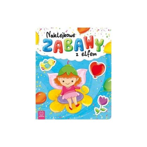 Kolorowanka wyklejanka z naklejkami zabawy z elfem AKSJOMAT