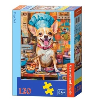 PUZZLE 120EL. DOG CHEF CASTOR