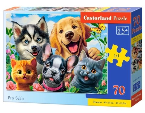PUZZLE 70 PETS SELFIE CASTOR