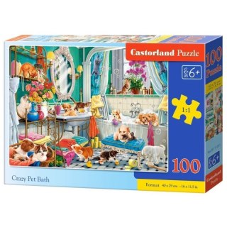 Puzzle 100 crazy pet bath CASTOR CASTOR