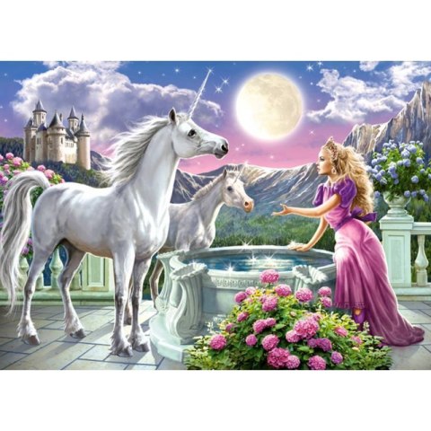 Puzzle 120el. princess unicorn CASTOR