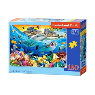 Puzzle 180 el. dolphins tropic CASTOR