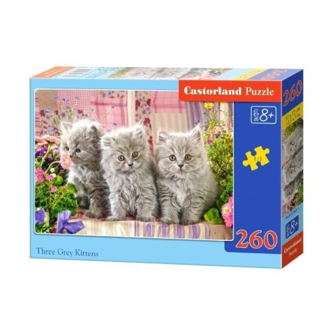 Puzzle 260 el. three kittens CASTOR