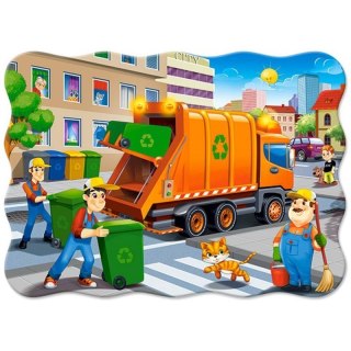 Puzzle 30 el. garbage car CASTOR