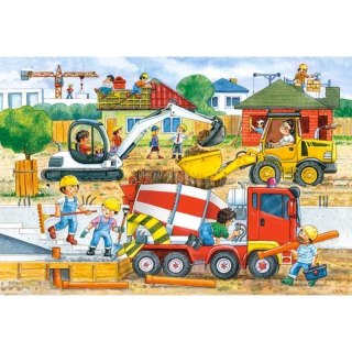 Puzzle 40 elementów Maxi Construction Site CASTOR