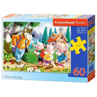 Puzzle 60el. three little pigs CASTOR