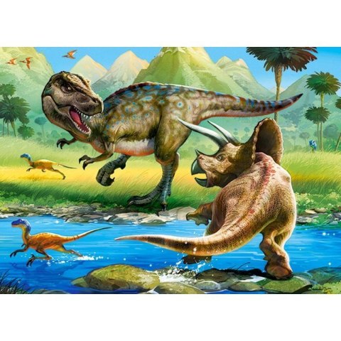 Puzzle 70 tyranosaur vs tricer CASTOR CASTOR