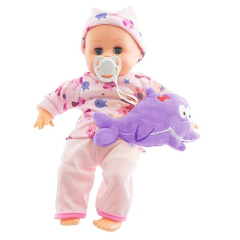 Lalka bobas dzidziuś niemowlak mówi mama 32 cm akcesoria Eurobaby