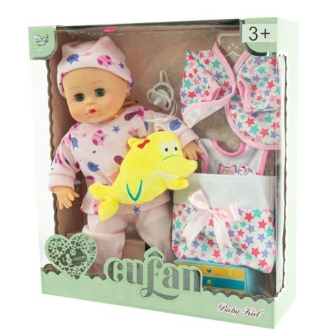 Lalka bobas dzidziuś niemowlak mówi mama 32 cm akcesoria Eurobaby