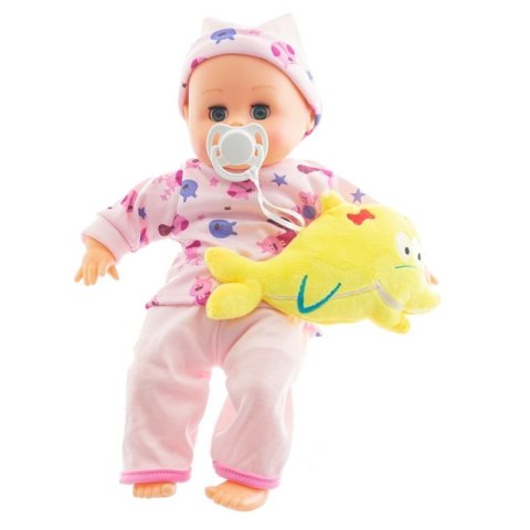 Lalka bobas dzidziuś niemowlak mówi mama 32 cm akcesoria Eurobaby