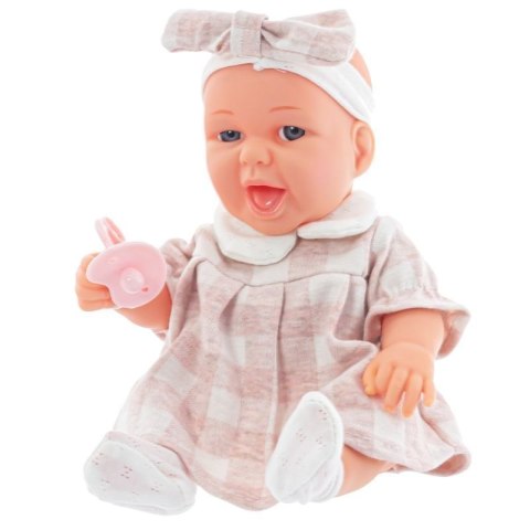 Lalka dzidziuś bobas niemowlak 29 cm ze smoczkiem EUROBABY ZABAWKI