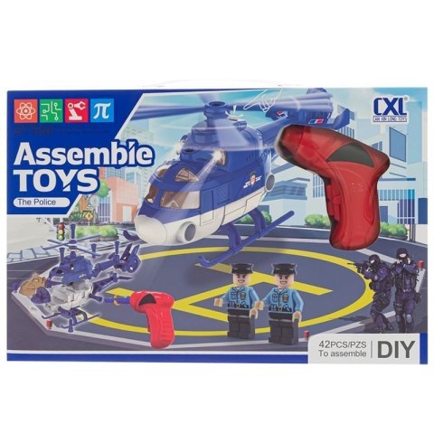 Helikopter do skręcania wkrętarka śrubki policja EUROBABY ZABAWKI