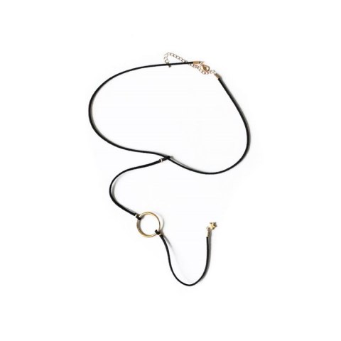Naszyjnik choker łańcuszek kółeczko gwiazdka N465