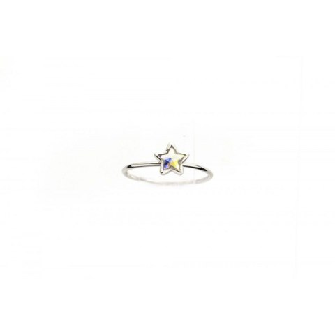 PIERŚCIONEK SWAROVSKI STAL BIAŁYM ZŁOTEM PST459 US9 EU20