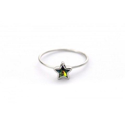 PIERŚCIONEK SWAROVSKI STAL BIAŁYM ZŁOTEM PST461 US7 EU14