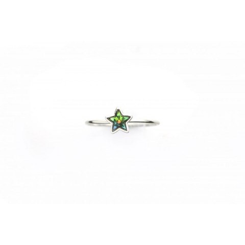 PIERŚCIONEK SWAROVSKI STAL BIAŁYM ZŁOTEM PST461 US7 EU14