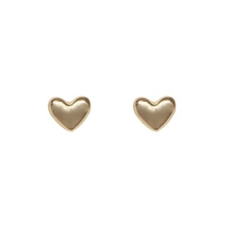 Kolczyki sztyfty wkrętki mini serduszka 0,4x0,3 cm