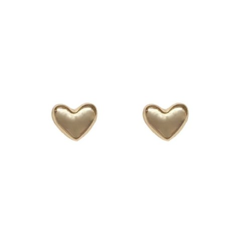 Kolczyki sztyfty wkrętki mini serduszka 0,4x0,3 cm