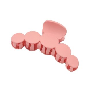 Spinka do włosów klamra łapacz XL 10 cm pudrowa
