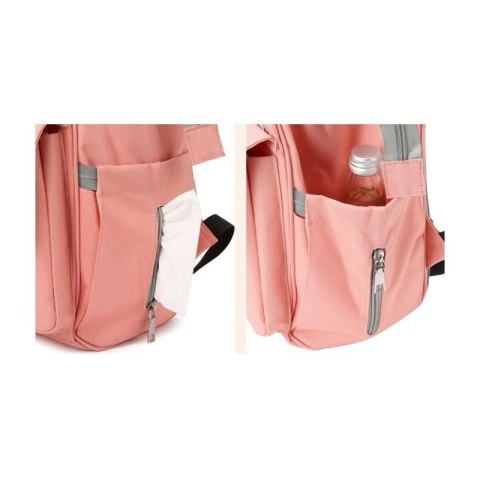 Torba plecak do wozka organizer dla mamy rozowy