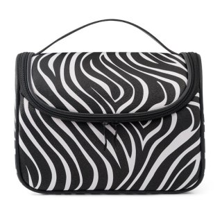 Kosmetyczka rozkładana kuferek organizer podróżny zebra KS76