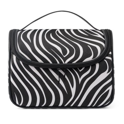 Kosmetyczka rozkładana kuferek organizer podróżny zebra KS76
