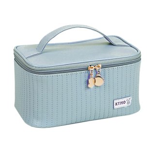 Kosmetyczka podróżna organizer kuferek niebieski denim KS71
