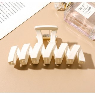 Spinka do włosów klamra łapacz XL biała 11 cm SP129B