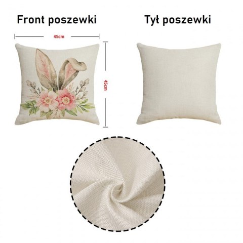 Poszewka na poduszkę 45 x 45 cm motyw wiosenny BOHO POD131