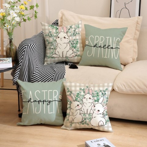 Poszewka na poduszkę 45 x 45 cm motyw wiosenny BOHO POD137