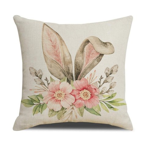 Poszewka na poduszkę 45 x 45 cm motyw wiosenny BOHO POD143