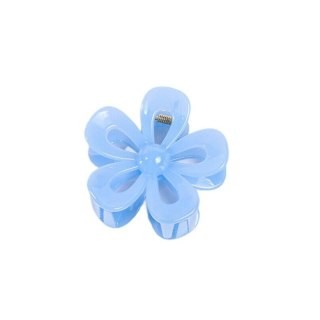 Spinka do włosów klamra łapacz niebieski kwiat XL 6,5x7cm