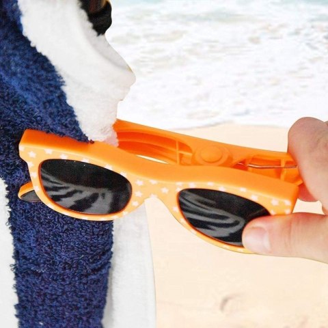 Klamry do ręczników klipsy spinki na plażę okulary 12 cm 2 sztuki