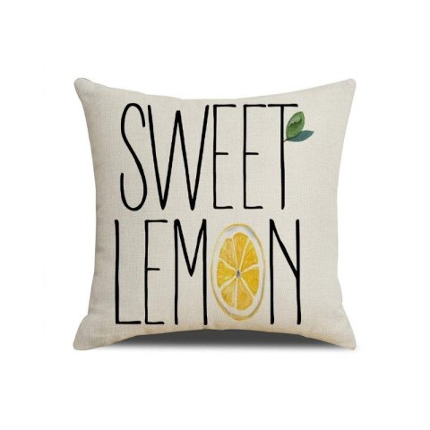 Poszewka na poduszkę dekoracyjna powłoczka 45x45 cm Sweet Lemon