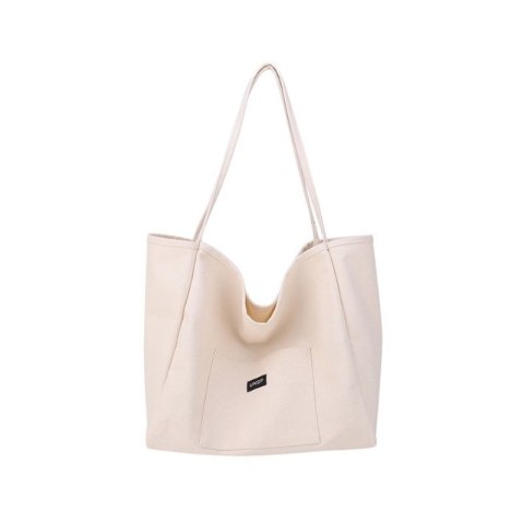 Torba materiałowa na ramię shopper plażowa duża 33x31 cm