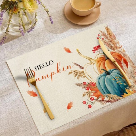 Podkładka na stół mata jadalniana prostokątna Hello Pumpkin 30x45