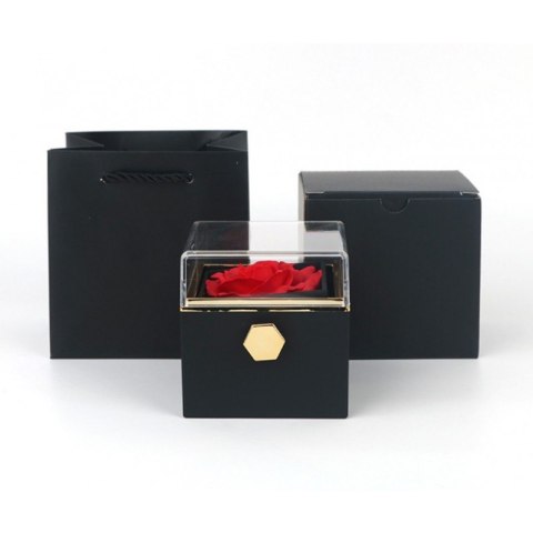 Pudełeczko Rose Treasure Box na biżuterię Wieczna Róża Obrotowe PDOZ26CZ