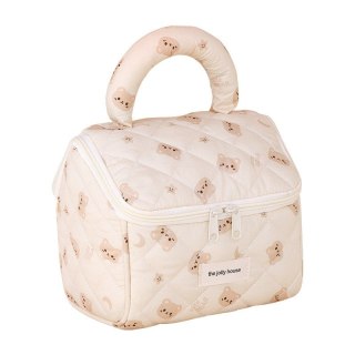 Kosmetyczka kuferek organizer pikowana z rączką BEAR KS131K