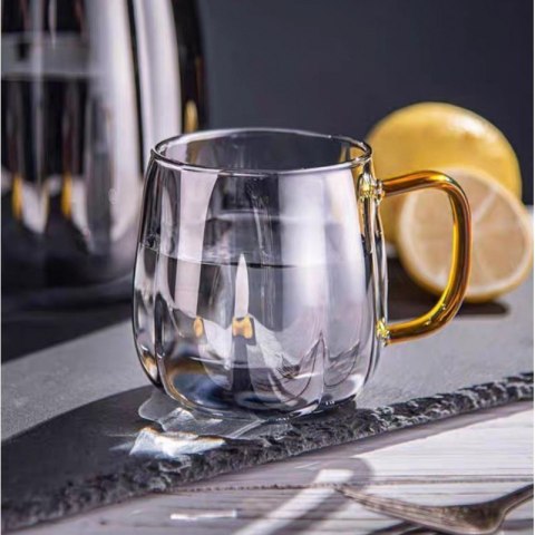 Dzbanek do napojów zestaw ze szklankami ryflowany 1600ml