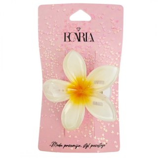 Spinka do włosów klamra klips kwiat ombre żółty 6 cm
