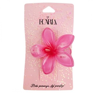 Spinka do włosów klamra klips kwiat różowy ombre 6 cm