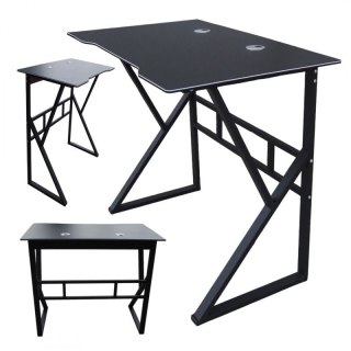 Nowoczesne biurko Loft z półką-stabilne i funkcinalne.