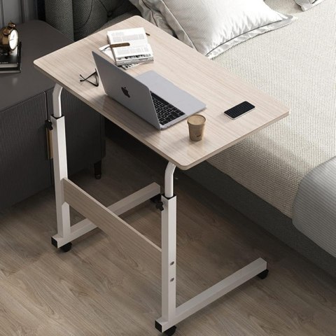 Mobilne biurko stolik pod laptop tablet, regulowane na kółkach STL03WZ4