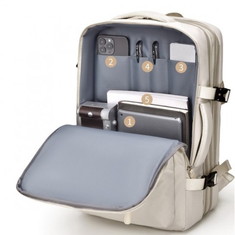Plecak podróżny kabinowy bagaż podręczny 24-30L USB PL176