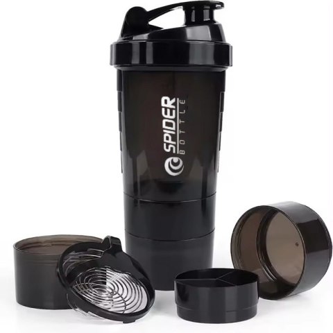 Shaker sportowy bidon do odżywki białkowej z sitkiem 500ml