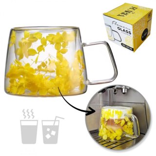 Szklanka termiczna kubek z kwiatami hortensje 180 ml