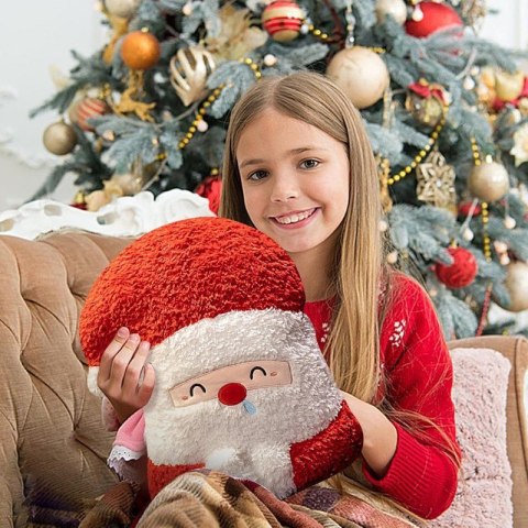 Poduszka Święty Mikołaj piękna welurowa 35 cm PDS15