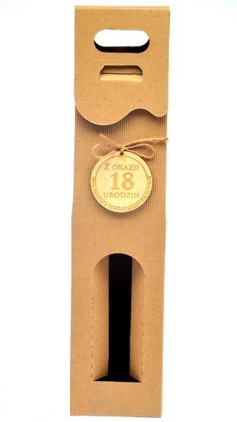 Pudełko kartonowe na alkohol 39x9x9cm 5szt. 18 LAT | RS8szare