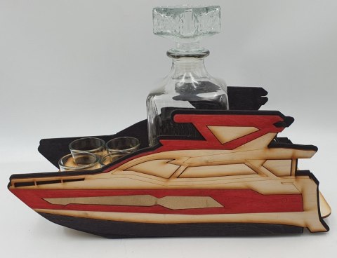 Karafka JACHT + 6 kieliszków 50 urodziny
